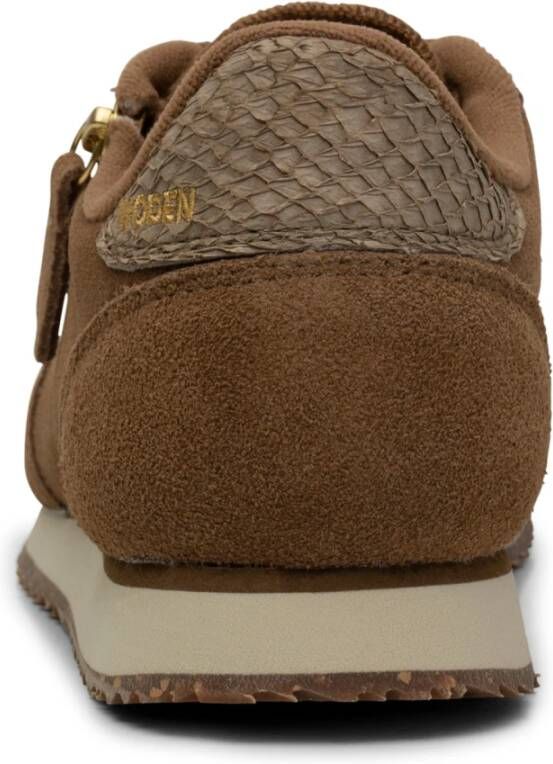 Woden Ydun Suede Zipper Bruin Dames