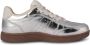 Woden Zilver Metallic Leren Sneaker Gray Heren - Thumbnail 4