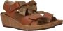 Wolky La Jolla Viagretta Plateau Sandaal Vrouwen Bruin Cognac - Thumbnail 5
