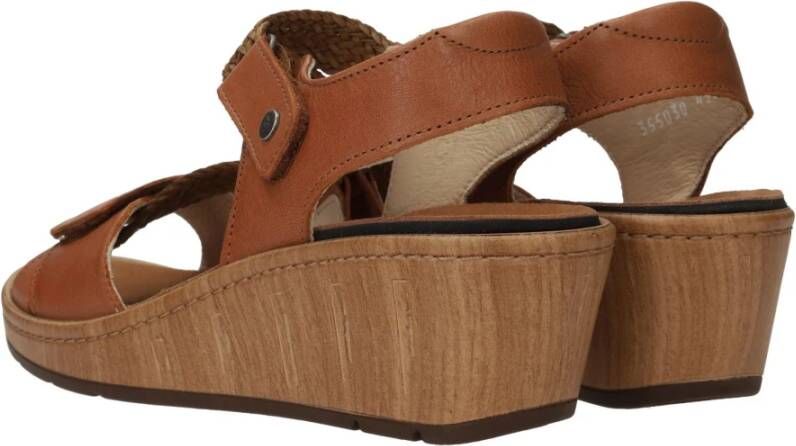 Wolky Bruine La Jolla Viagretta Sandaal Brown Dames
