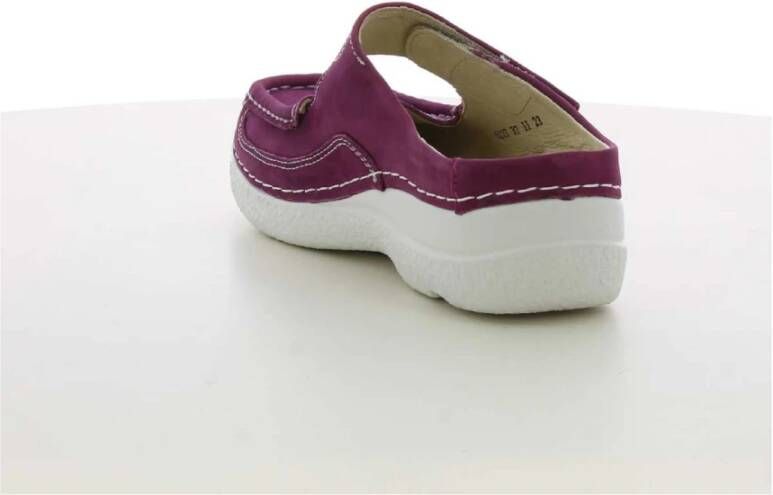 Wolky Paarse Roll Slipper Purple Dames