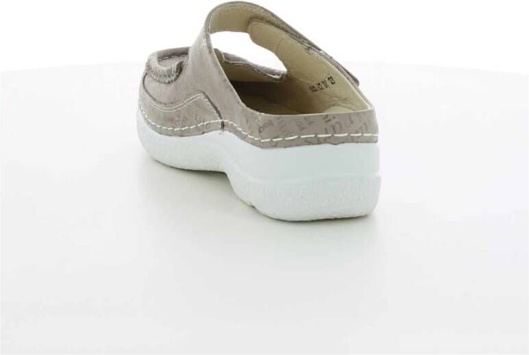 Wolky Taupe Roll Slipper Beige Dames