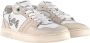 Womsh Beige Platte Schoenen Retro Circle Design Beige Dames - Thumbnail 2