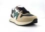 Womsh Leren en suède sneakers Beige Dames - Thumbnail 2