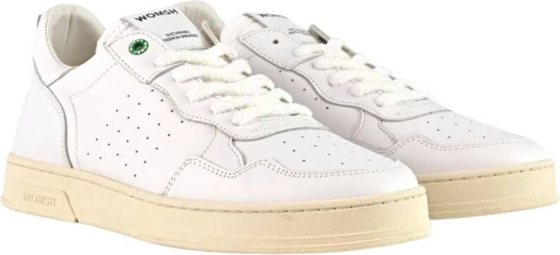 Womsh Witte platte schoenen romantische straatstijl White Heren