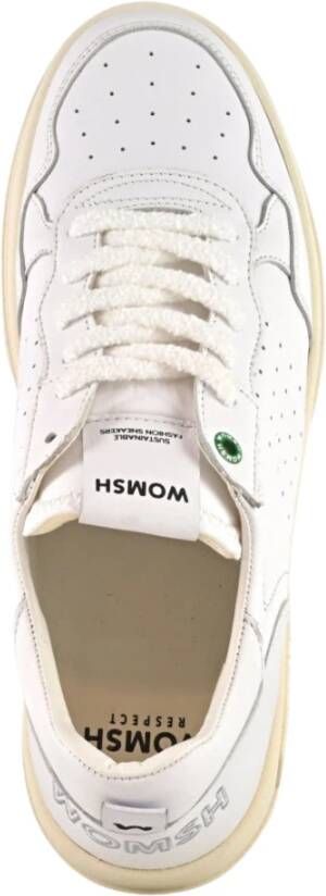Womsh Witte platte schoenen romantische straatstijl White Heren