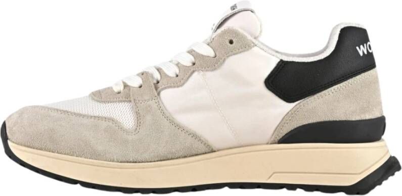 Womsh Witte Platte Sneaker Wise Multicolor Heren