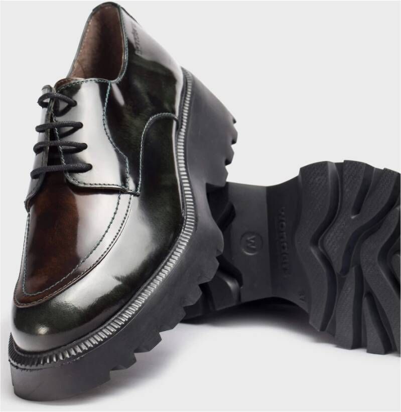 Wonders Blucher Portobello Verde Color: Verde Green Dames