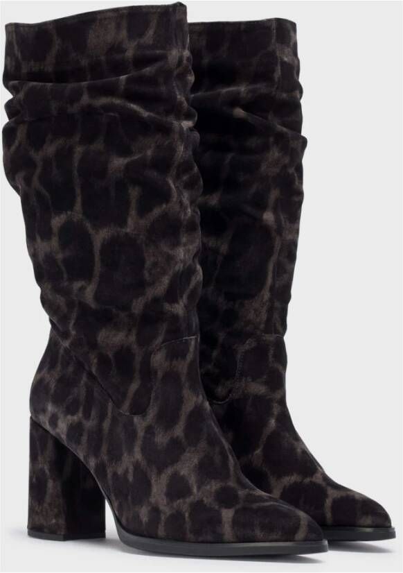 Wonders Bota Elsa animal print Color: Gris Multicolor Dames