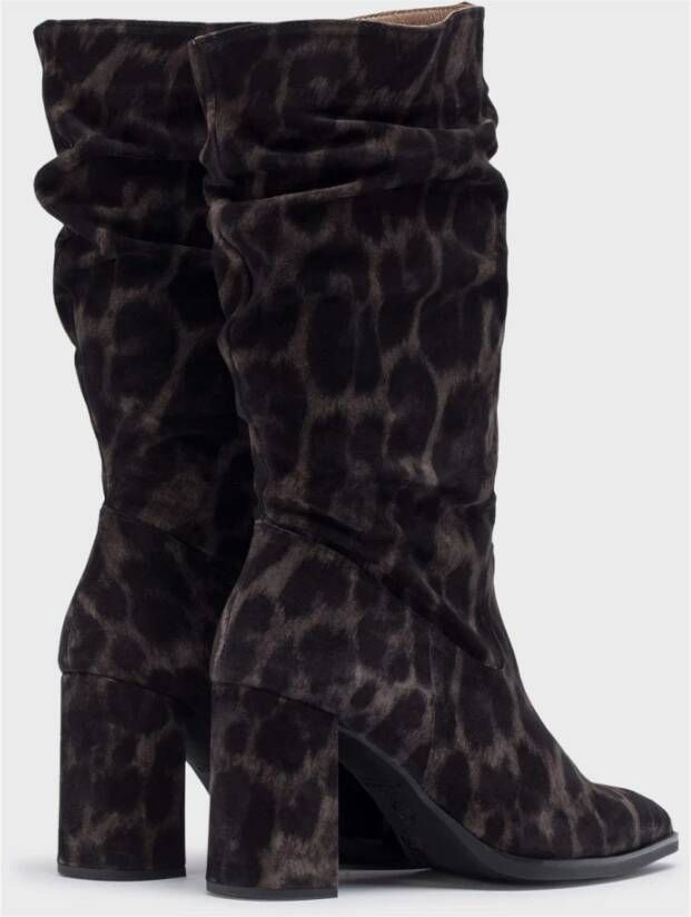 Wonders Bota Elsa animal print Color: Gris Multicolor Dames