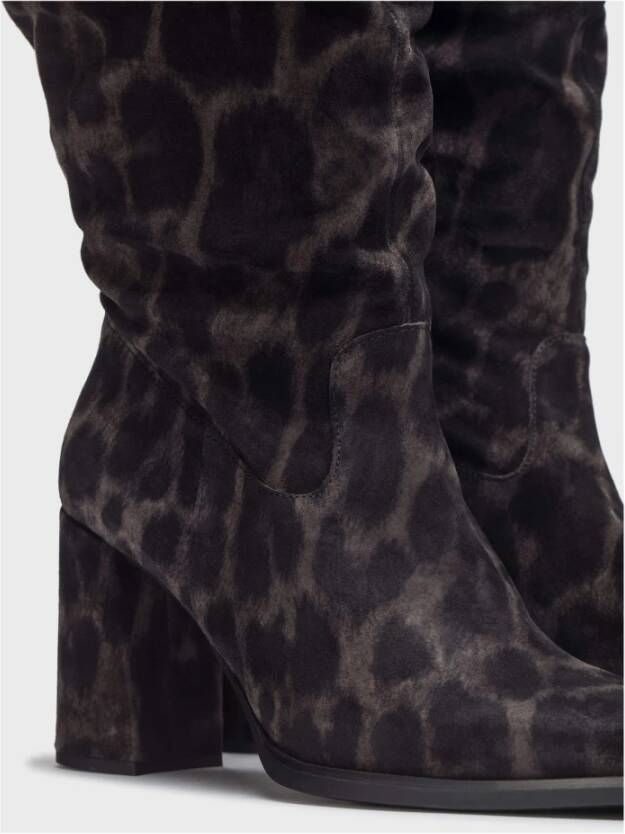 Wonders Bota Elsa animal print Color: Gris Multicolor Dames