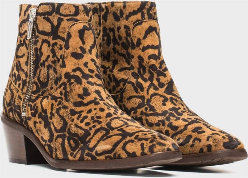 Wonders Botín cowboy Ginger Color: Marrón Multicolor Dames