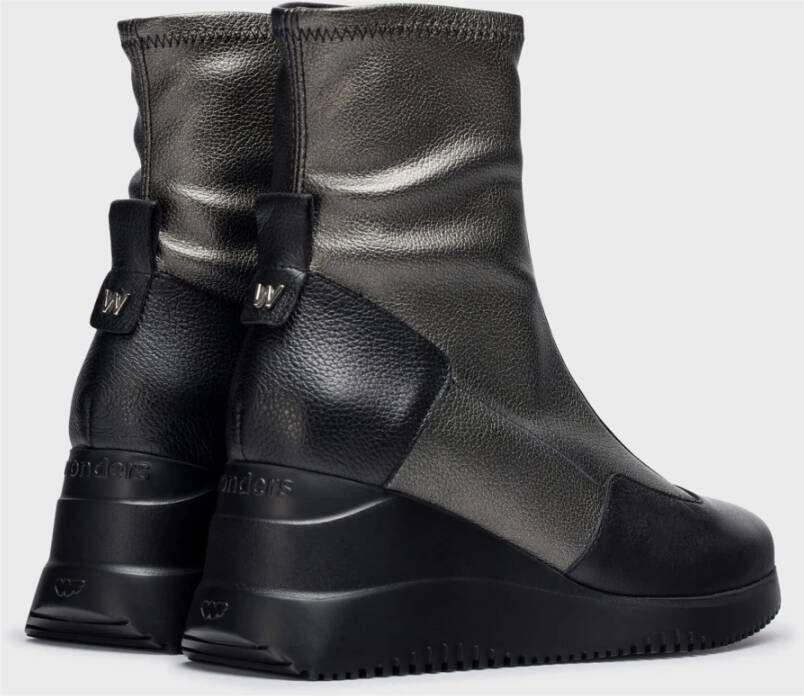 Wonders Botín India Gris Color: Negro Multicolor Dames