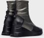 Wonders Botín India Gris Color: Negro Multicolor Dames - Thumbnail 6
