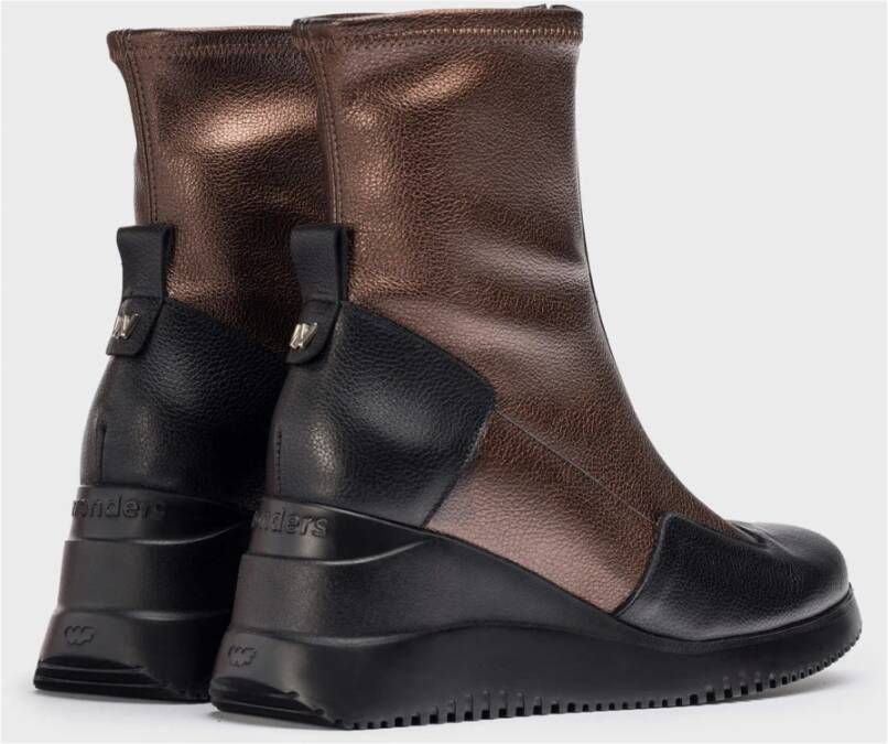 Wonders Botín India Negro Color: Negro Multicolor Dames