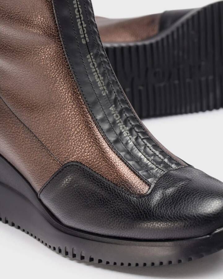 Wonders Botín India Negro Color: Negro Multicolor Dames