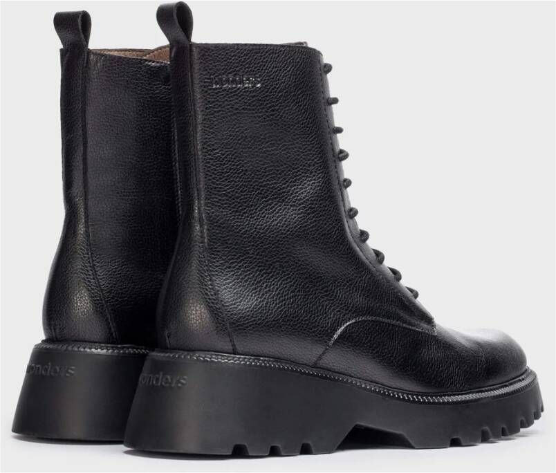 Wonders Botín piel Atari Negro Color: Negro Black Dames