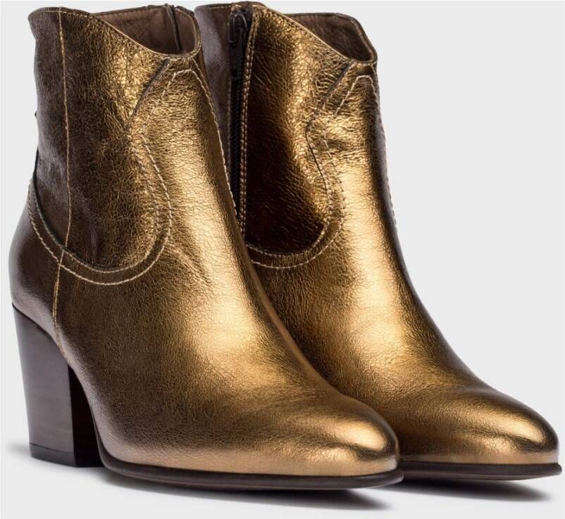 Wonders Botines Cane Oro Color: Metalizados Yellow Dames