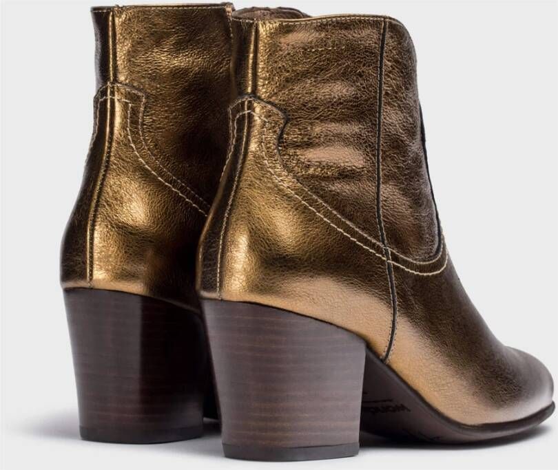 Wonders Botines Cane Oro Color: Metalizados Yellow Dames