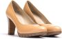 Wonders Elegante Bruine Leren Pump Brown Dames - Thumbnail 4