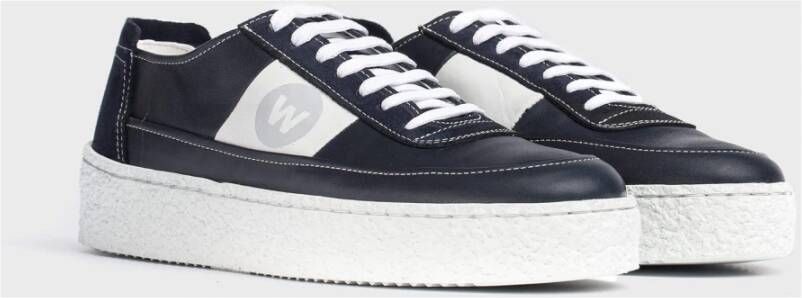 Wonders Deportivas piel cordones Color: Azul Blue Heren