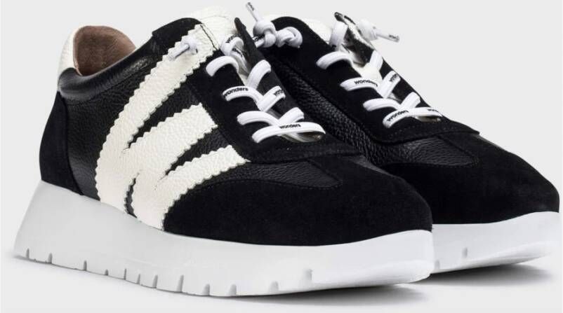 Wonders Deportivas Racer Negras Color: Negro Black Dames