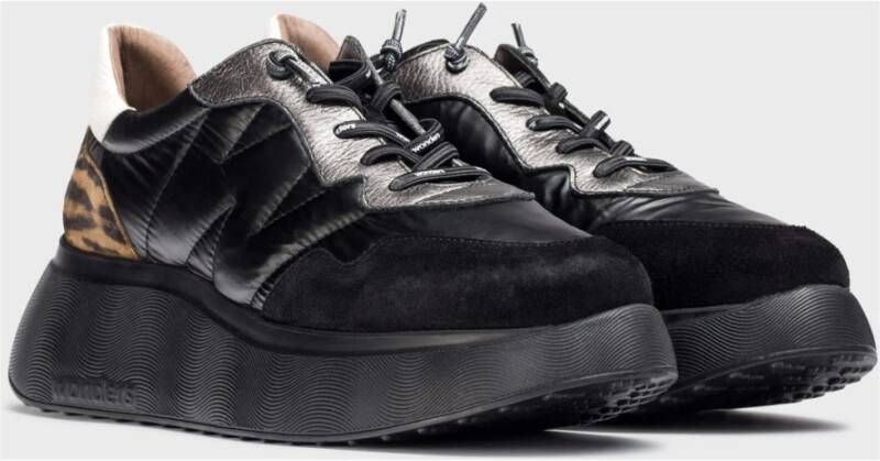 Wonders Deportivas Roma Negras Color: Negro Black Dames