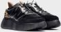 Wonders Zwarte Roma Damessneakers Verhogen Stijl Black Dames - Thumbnail 3