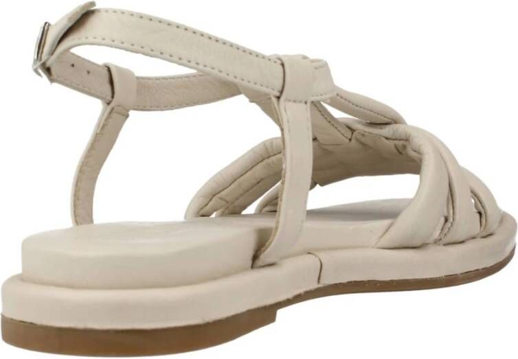 Wonders Stijlvolle platte sandalen voor vrouwen Beige Dames