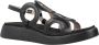 Wonders Stijlvolle platte sandalen voor vrouwen Black Dames - Thumbnail 6