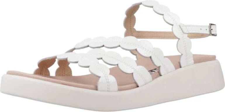 Wonders Flat Sandals White Dames