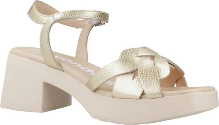 Wonders Hoge hak sandalen voor vrouwen Yellow Dames