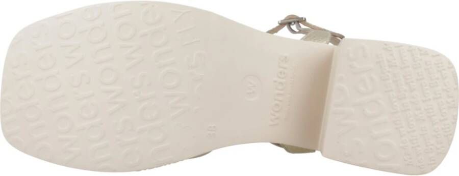 Wonders Hoge hak sandalen voor vrouwen Yellow Dames