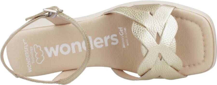 Wonders Flat Sandals Yellow Dames