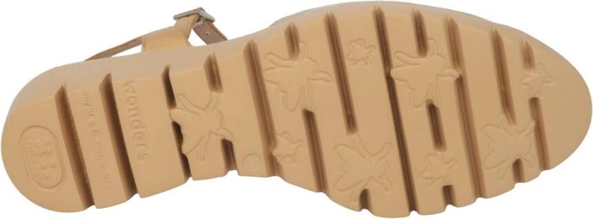 Wonders Gouden Dames Sandalen
