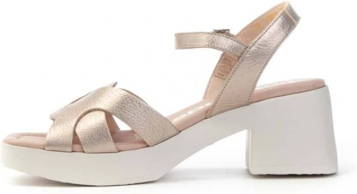 Wonders High Heel Sandals Beige Dames