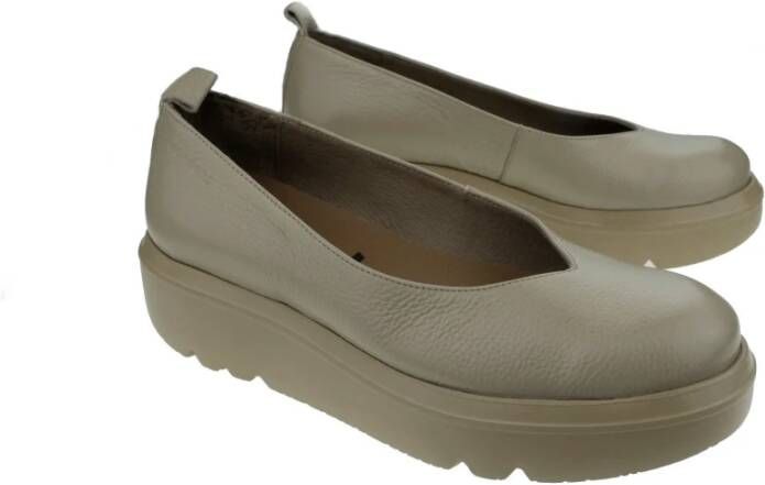 Wonders Klassieke Dames Loafer Taupe Gray Dames