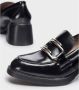 Wonders Zwarte damesschoenen met middelhoge hak Black Dames - Thumbnail 4