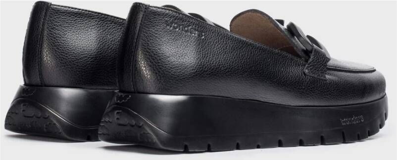 Wonders Mocasín Rose Negro Color: Negro Black Dames
