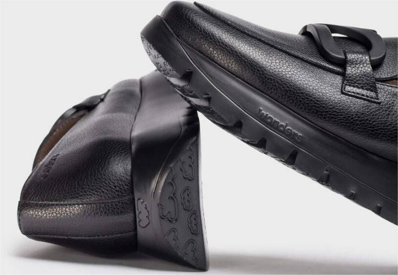Wonders Mocasín Rose Negro Color: Negro Black Dames