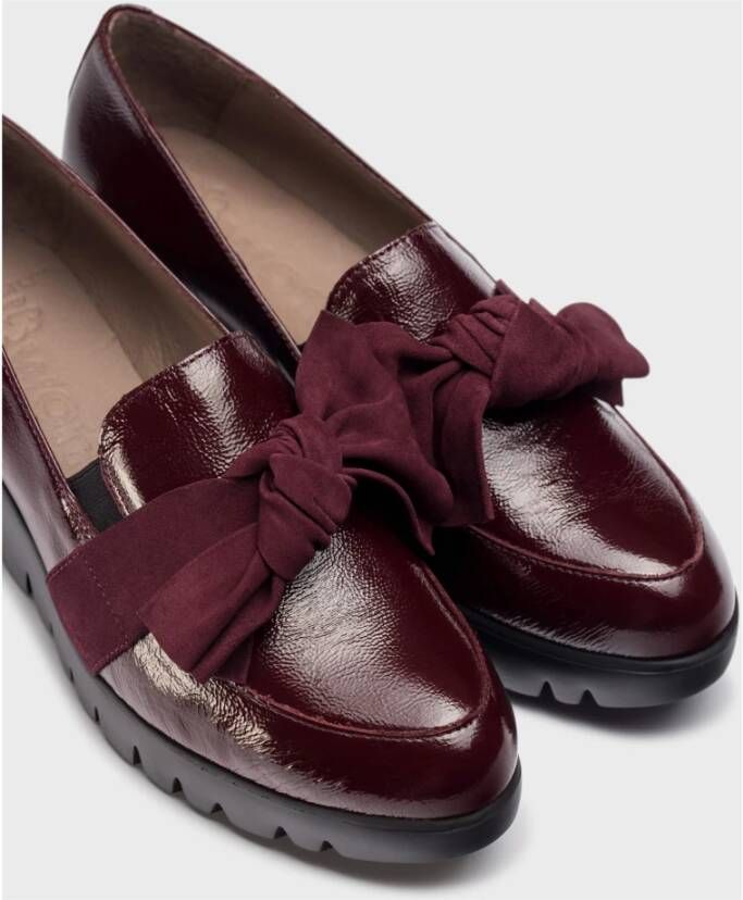 Wonders Mocasines Romeo Burdeos Color: Rojo Red Dames