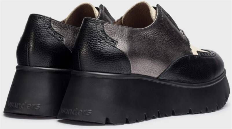 Wonders Mocasines Salva Plomo Color: Negro Multicolor Dames