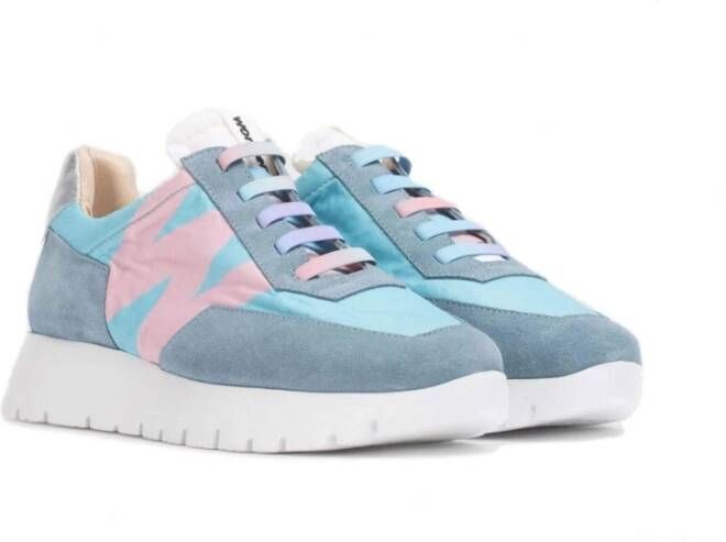 Wonders Odisei Dames Sneaker met MemoryGel Binnenzool Blauw Dames