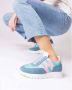Wonders Odisei Dames Sneaker met MemoryGel Binnenzool Blauw Dames - Thumbnail 10