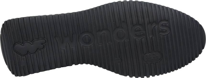 Wonders Regenboog Sleehak Sneaker Zwart