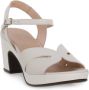 Wonders -Dames off-white ecru parel sandalen - Thumbnail 4