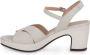 Wonders -Dames off-white ecru parel sandalen - Thumbnail 5