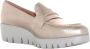 Wonders Gestructureerde leren mocassin met golvende rand Gray Dames - Thumbnail 8