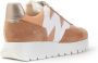 Wonders Odisei Urban Sneaker met MemoryGel Binnenzool Beige Dames - Thumbnail 8