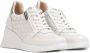 Wonders Florale Openwork Sneaker met Rits en Vetersluiting White Dames - Thumbnail 9